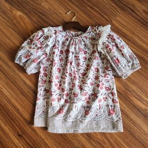 Ulla Johnson floral blouse size 6